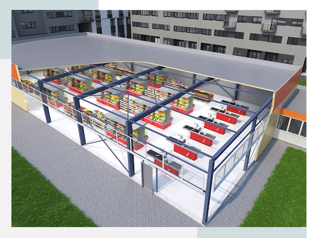 Строительство магазинов в Кохма от 623 руб. за м²