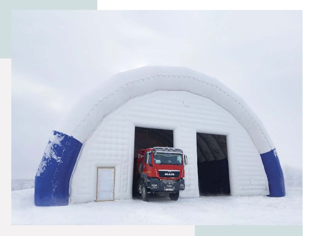 Мобильные ангары в Кохме