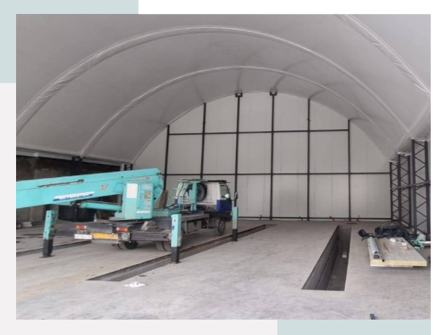 Внутреннее оснащение ангаров в Кохме